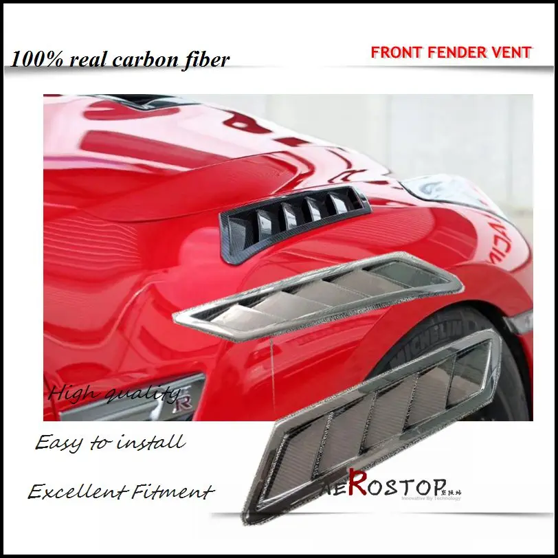 

AEROSTOP CARBON NI-V1 STYLE FRONT FENDER AIR VENT DUCT FOR 2008- R35 GTR