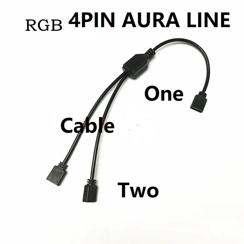 AURA RGB удлинитель 12 В/5 В светодиодный светильник ЛИНИЯ чехол для компьютера обновление Halo/Eclipse AURA вентилятор системы 4PIN кабель