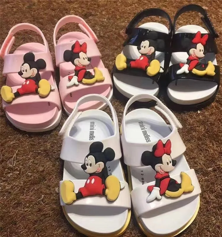 Пляжные сандалии Mini Melissa для девочек с Микки и Минни прозрачные детские детская