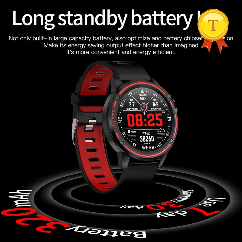 

ecg ppg Smart phone Watch with Whatsapp Facebook Message push fitness tracker Bluetooth call smart band Relogio long standby