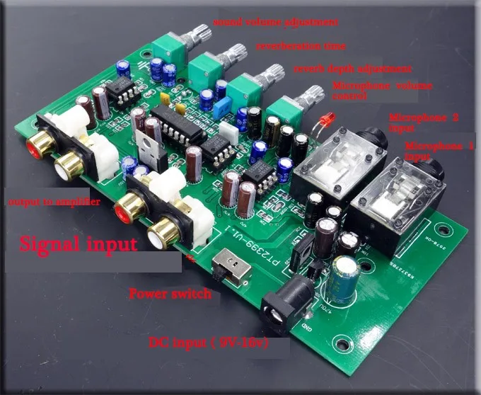The Most Popular Microphone Amplifier Board Digital Reverb Kara Ok