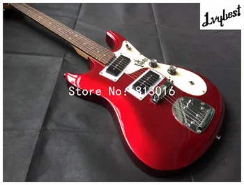 

Best Electric guitar lvybest red metalic color.cream color pickguard,soap shape pickups,maple neck and rosewood fingerboard!