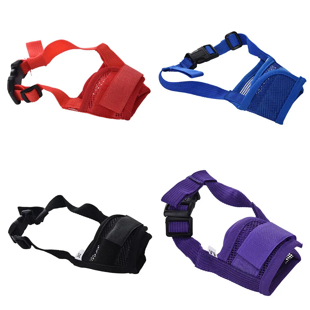 Adjustable Puppy Dog Muzzle Breathable Pet Dog Training Mask Anti Biting Barking Chewing for Small Medium Large Pet Supplies