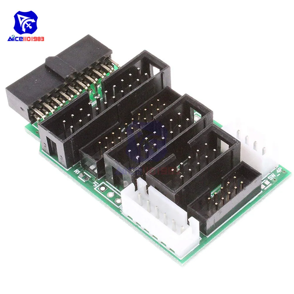 Эмулятор V8 JTAG адаптер преобразователь для J Link с 8 шт. 4 контактный 6 10 20 серый