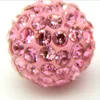 10mm Pink Czech Crystal Rhinestones Pave Clay Round Disco Ball Loose Spacer Beads Bracelet Necklace earring Making 10pcs/lot S14 ► Photo 2/2