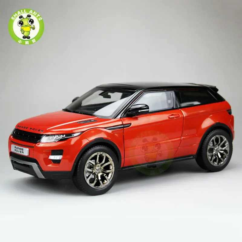 

1:18 Scale Range Rover Evoque Diecast Car Suv Model GT AUTOS Orange
