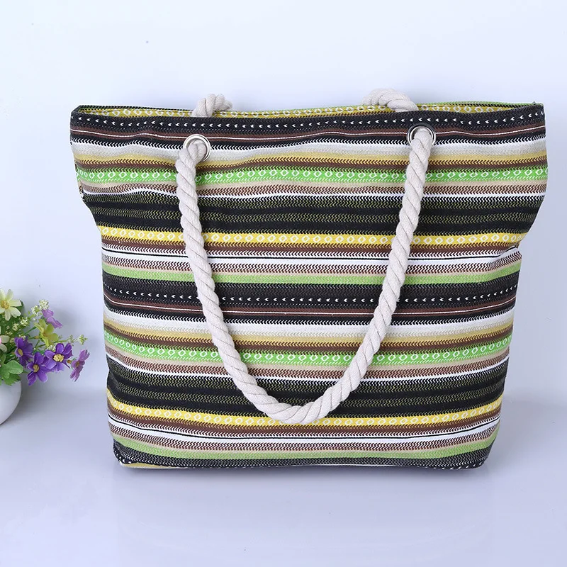الأزياء الطباعة حقيبة المرأة حقيبة قماش زهرة عالية الجودة المدرسة أكياس الصيف الشاطئ Crossbody حقيبة للنساء رخيصة حقيبة