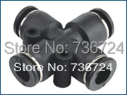

4mm Plastic pneumatic cross reducer quick push in tube connector for nylon and Pu hose