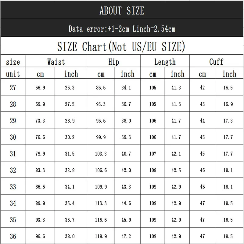 Men's Casual Pants Men's White Corduroy Casual Pants Micro Flare Flare Size 27-35 36