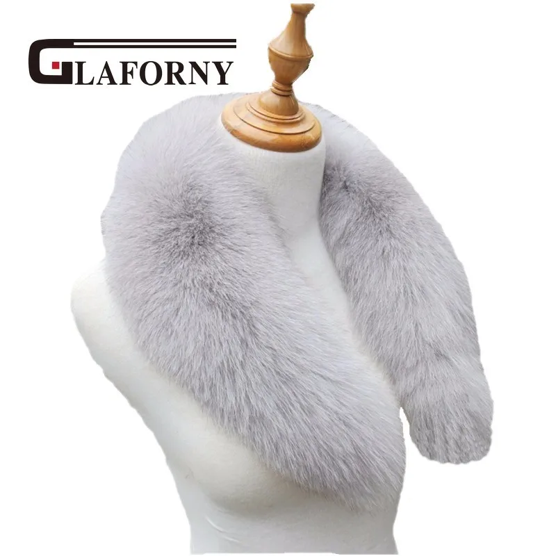 Glaforny 2018 зимний женский воротник из натурального Лисьего меха аксессуар лисы