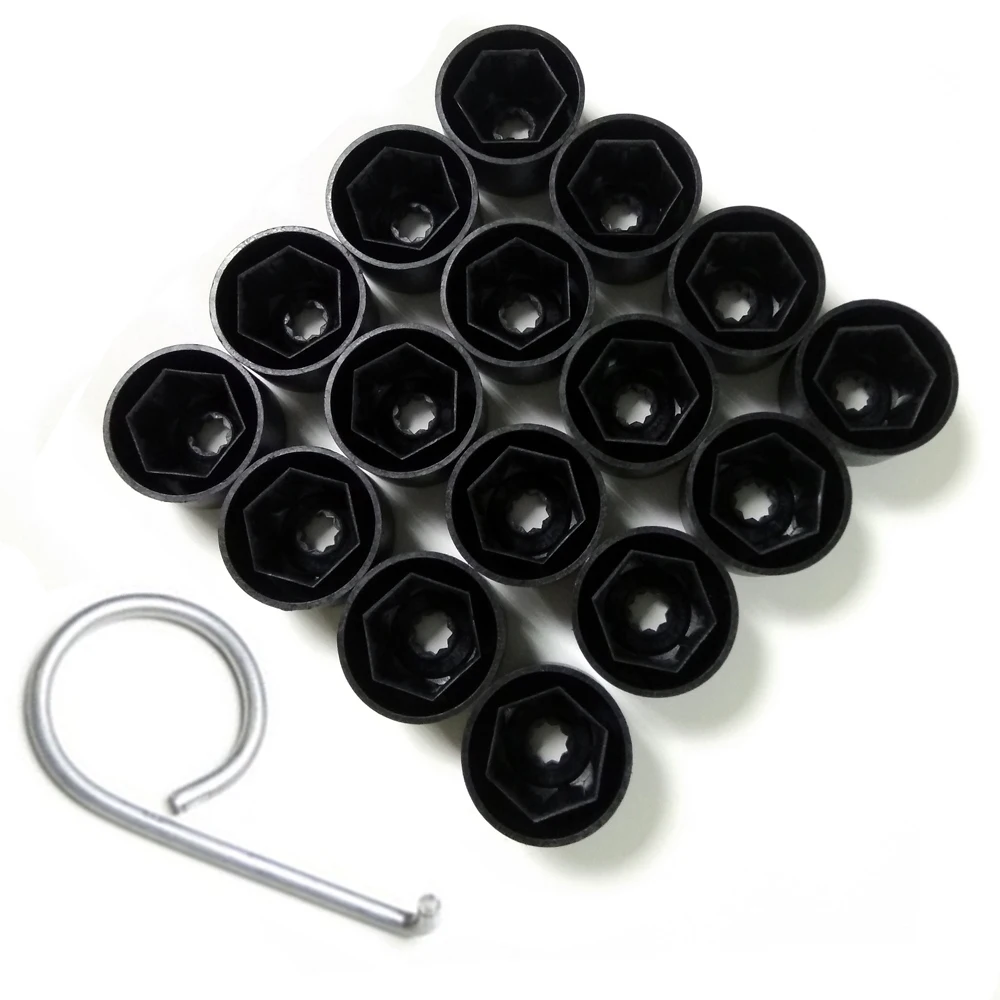16PCS 17MM Car Wheel Bolt Caps Nuts Bolts Screws Cover for VW
