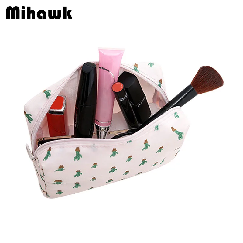 

Mihawk Women's Cosmetic Bag Travel Functional Makeup Pouch Organizer Necessary Toiletry Storage Case Accessories Supply Products