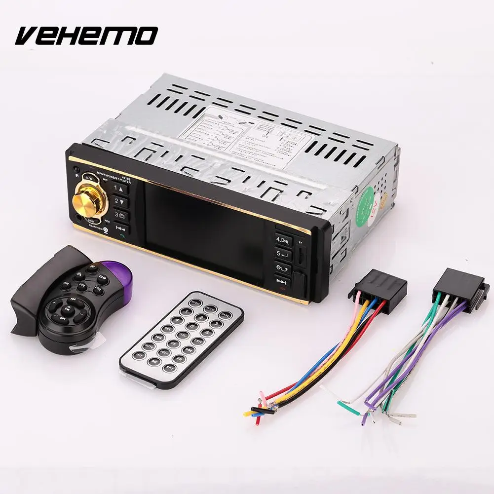 

Vehemo 4.1'' inch Car MP5 Player Bluetooth FM Aux In w/Steering Wheel Remote Control