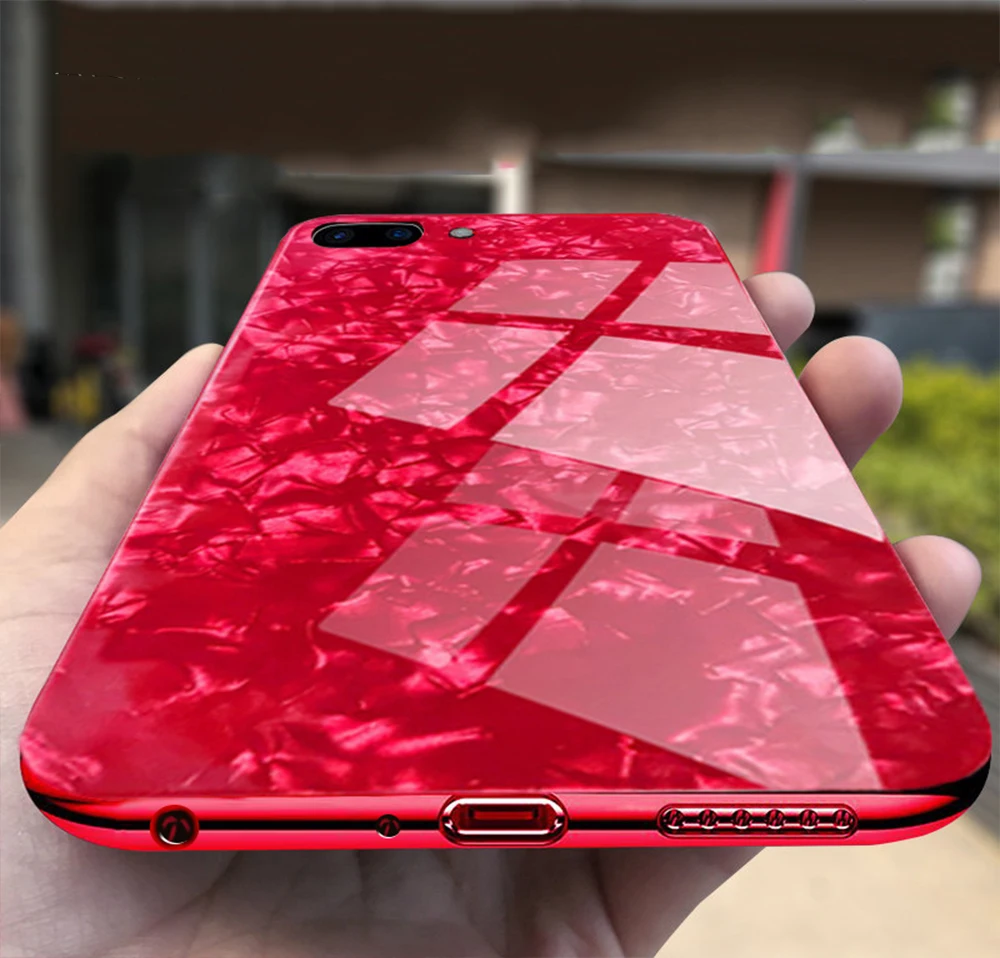 Goedkoop UTOPER Gevallen Voor Iphone X 8 8 Plus Case Hard Casel Cover Voor Iphone 6 6 s 7 7 Plus 8 Case Voor IphoneX Gehard Glas Coque Funda