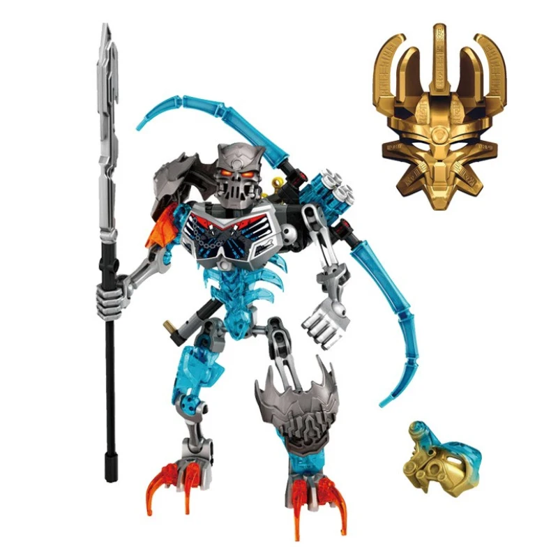 

Marvel BionicleMask of Light Children's Skull Warrior Bionicle Building Block Toys Compatible With Legoings 70791 BKX41