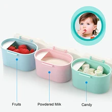4,9x3,7 дюймов детская молочная смесь формула диспенсер младенческой для кормления хранения герметичная коробка конфеты контейнер для фруктов бутылка с совок