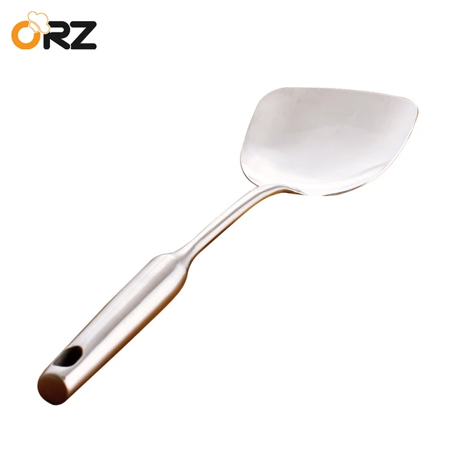 ORZ Stainless Steel Turners Long Handle Cooking Spatula Frying Fish