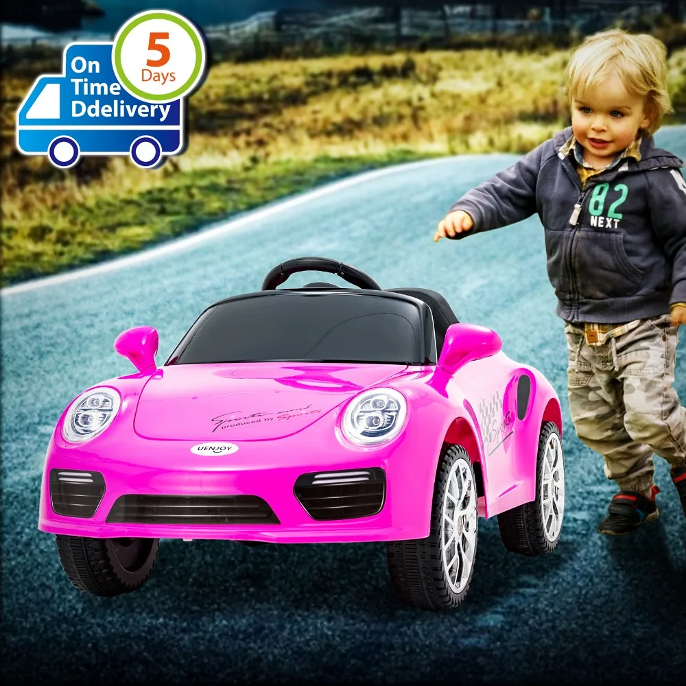 

Uenjoy Kids Ride on Cars 6v Battery Power Kids Electric Vehicles with Wheels Suspension, Music,Remote Control,Headlights ...