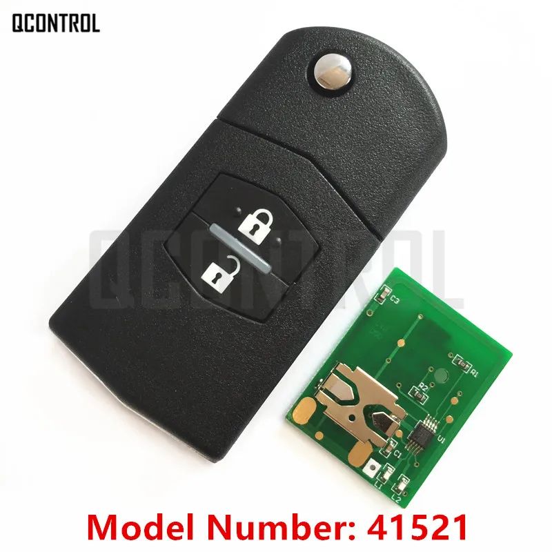 

QCONTROL Car Remote Key Fit for MAZDA 41521 for M2 Demio M3 Axela M5 Premacy M6 Atenza 433MHz