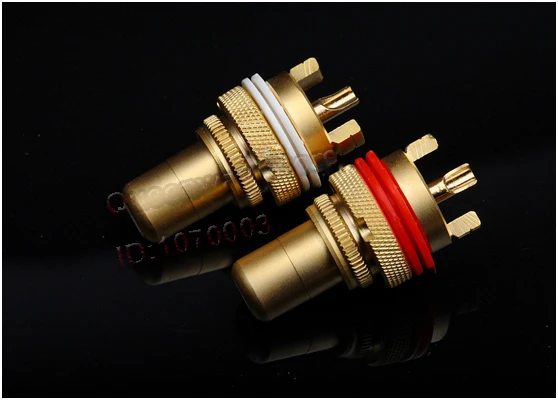

CMC advanced pure copper sand plating RCA binding post audio RCA input connector pre-amplifier signal connector