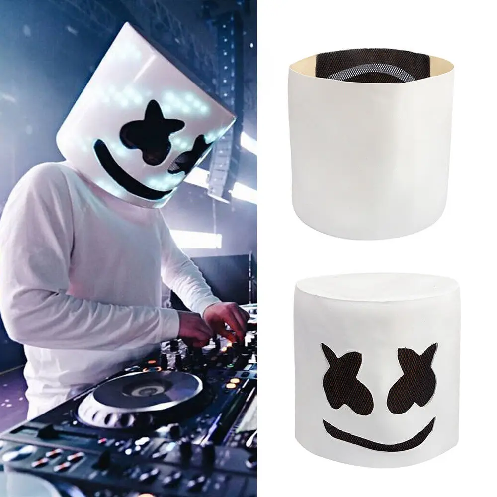 Маска DJ Marshmello для косплея на все лицо латексные аксессуары женщин и