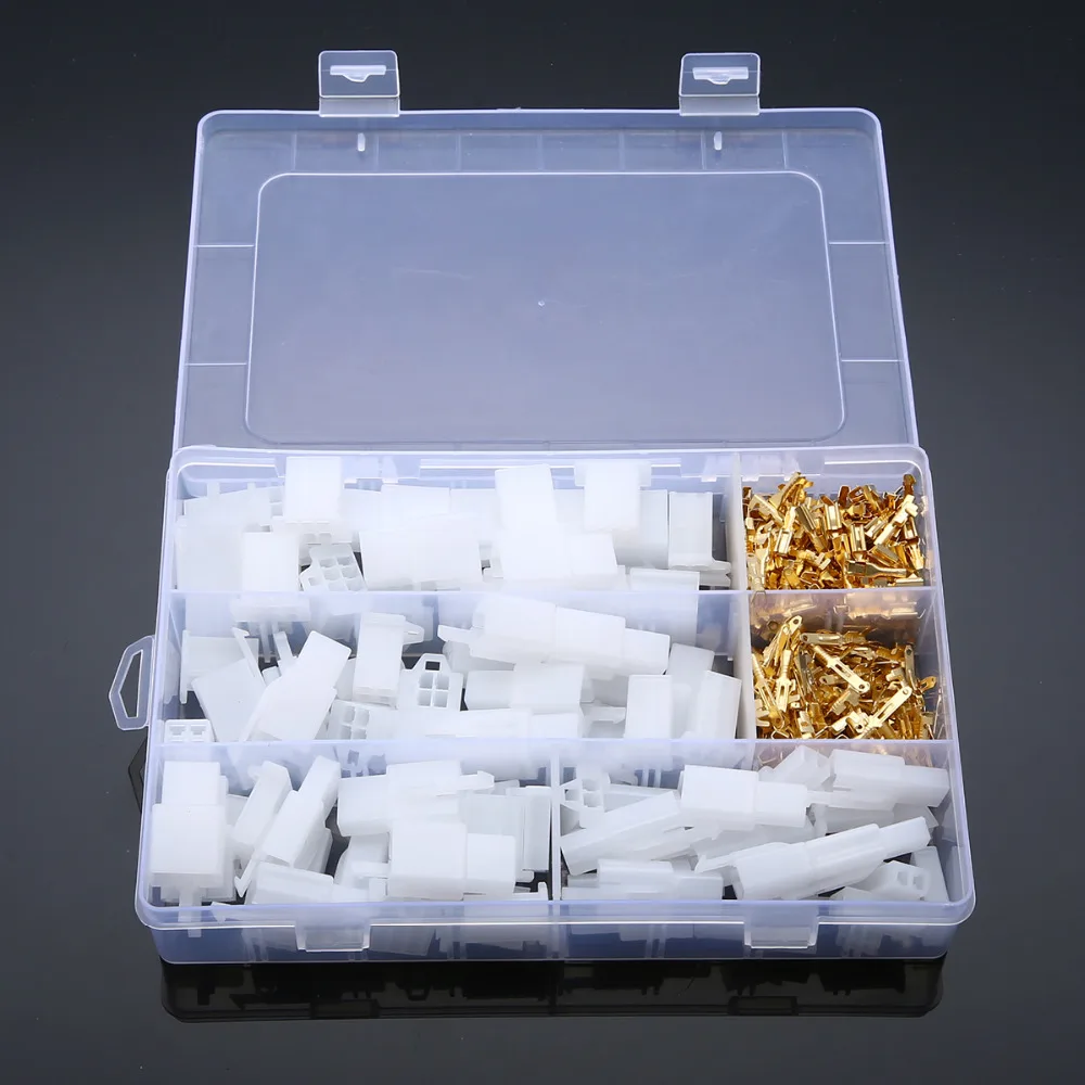 

40 Set Auto Electrical Terminal Practical 2.8 mm 2 3 4 6 Pin Way Cable Wire Connectors Terminals for Cars Motorcycles Mayitr