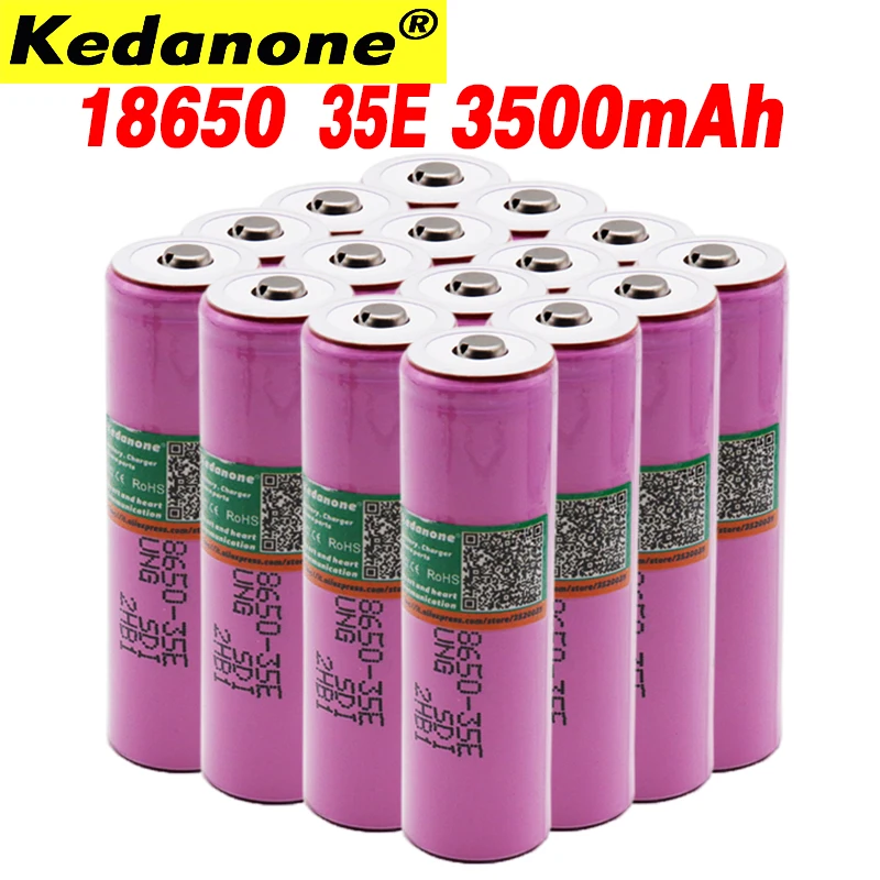 Аккумулятор для samsung 18650 3500mAh 13A разрядка INR18650 35E Li ion 3 7 v перезаряжаемые