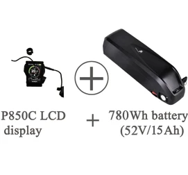 ЕС NZ CA нет налога! 48V 750W Bafang BBS02B середине приводной двигатель комплект для переоборудования электрического велосипеда с 13Ah/15Ah Электрический велосипед Батарея - Цвет: P850C 52V 15Ah