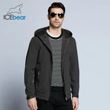 ICEbear 2018 new cusual solid man jacket coat autumn undetachable hat short single breasted men coat BMWF18216D
