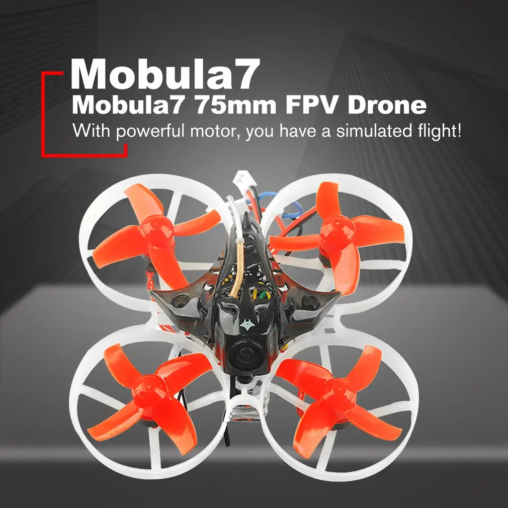 

Happymodel Mobula7 75mm Mini Crazybee F3 Pro OSD 2S Whoop RC FPV Racing Drone Quadcopter with Upgrade BB2 ESC 700TVL BNF