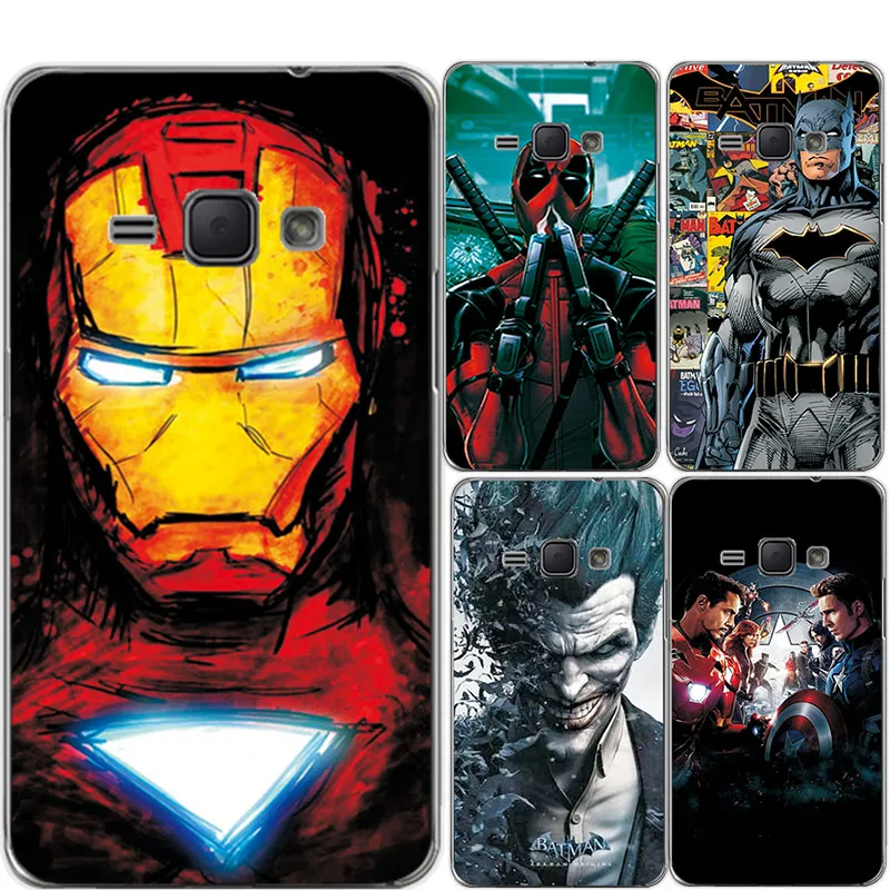

For Samsung Galaxy J1 2016 J120F 4.5" Case Cover Charming Marvel Avengers Captain America Iron man Funda Capa For Samsung J120