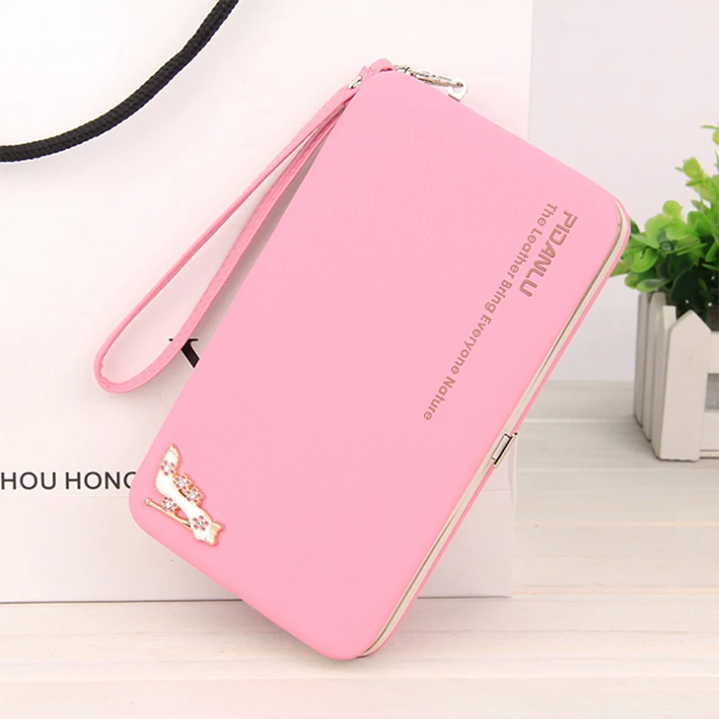

Women's wallet pencil case clutch bag purse Korean version of the lunch box mobile phone bag female multi-function wallet