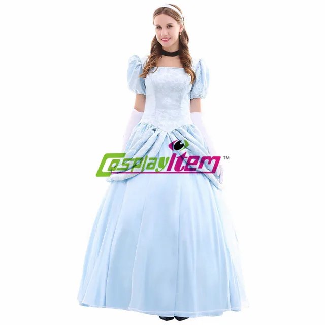 custom made princesa cinderela vestido cosplay dos desenhos animados