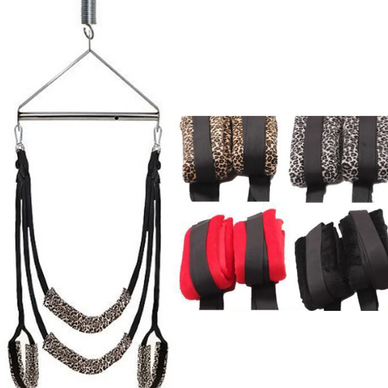 Sex Swing Game Pillow Offbeat Couples Flirting Bondage Leopard Fun Swing