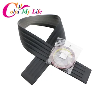 

Color My Life Car Styling Rear Guard Bumper Protector Trim Cover Sticker For Audi A3 A4 B8 C5 A5 A6 A7 for VW PASSAT Jetta