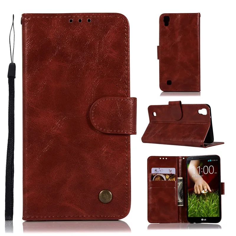 

Retro Case for LG X Power Cover K220 K220DS Wallet Leather Silicon Flip Phone Case for LG Xpower K210 K220dsz K 220 Funda Coque