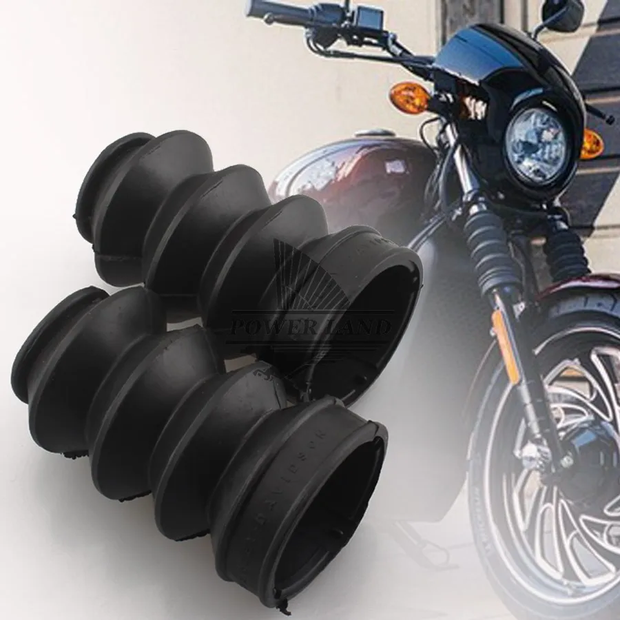 39MM Black Fork Dust Free Rubber Fork Gaiters Gators Boots Fits For