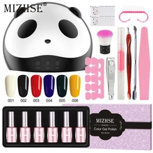 MIZHSE Профессиональный Гель-лак для ногтей 18 мл набор для маникюра подарок 36 Вт УФ лампа Сушилка для ногтей Удлинительный УФ-гель маникюрный набор инструментов