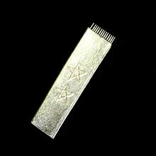 Высококачественные Плоские 14 штифтов иглы для постоянного макияжа бровей Иглы лезвия для ручка для микроблейдинга ручная вышивка