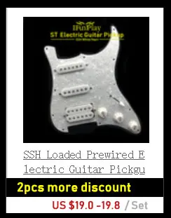 Одна катушка Alnico электрогитара Pickguard звукосниматели AlnicoLoaded Prewired 11 отверстий SSS красный/белый жемчуг белый аксессуары для гитары