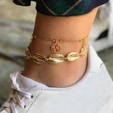 Guvivi, Богемский Браслет на ногу, цепочка на лодыжку для женщин, сандалии бохо, босиком, пляжный браслет на ногу, ювелирные изделия, аксессуары