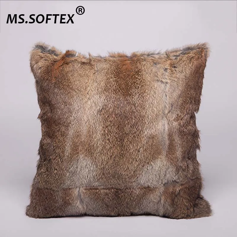 Наволочка из натурального кроличьего меха MS.Softex оптовая продажа наволочка