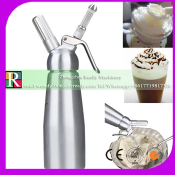 

free shipping DHL CE 500ml Military Grade Stainless Steel Silver Whipped Cream Dispenser Cream Whippers Aluminum Machine