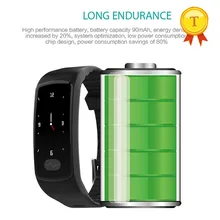 Умный браслет с длительным временем ожидания PPG+ ЭКГ монитор сердечного ритма и артериального давления смарт-Браслет Водонепроницаемый фитнес-трекер с поддержкой шаговых калорий