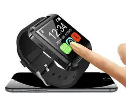 10 шт./лот Bluetooth часы U8 Смарт часы наручные Smartwatch цифровые спортивные часы для Apple IOS телефона Android Переносные электронные