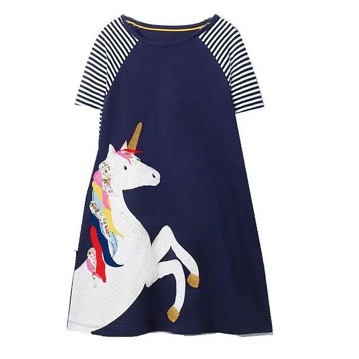 Kidsalon/платье принцессы; одежда для маленьких девочек; хлопковое детское летнее трикотажное платье; Robe Fille; платья для маленьких девочек; костюм для детей - Color: 95