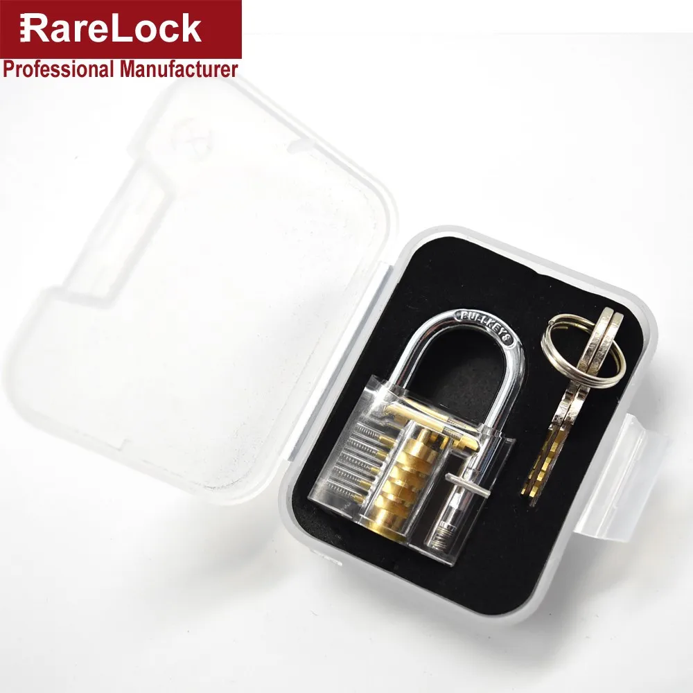 Rarelock слесарный замок, набор инструментов, прозрачный видимый выбор, вырезанный замок для удаления ключа, крючок для начинающих aa