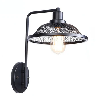 

Black Edison Industrial Wall Sconce Metal Wall Light Fixture Decorative Lighting for Kitchen, Living Room, Gallery, Hallway Lamp