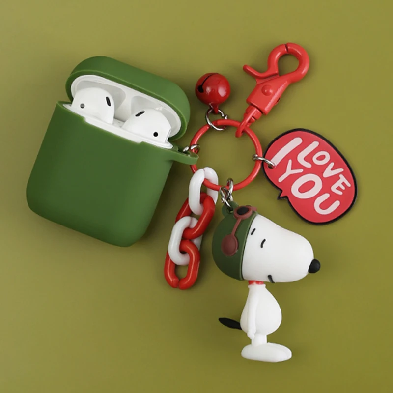 

Cute Dog Doll Decorative Silicone Case for Apple Airpods Bluetooth Wireless Earphone Accessories 1 2 Case Headset Protect Cover