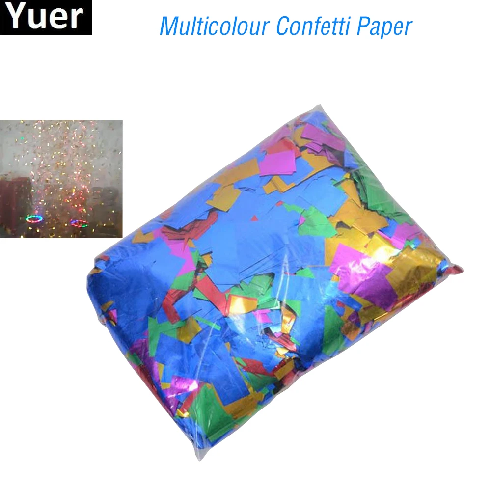 Confetti Machine 1kg/lot Rectangle Shape Golden / Silvery confetti paper for cannon machine & | Лампы и освещение